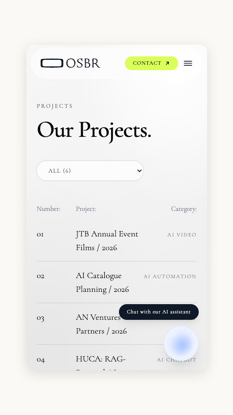 OSBR Project Page Mobile